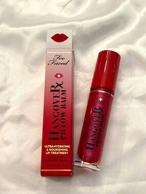 Too Faced Hangover RX Pillow Balm Ultra Hydrating Lip Treatment PINK MINT New